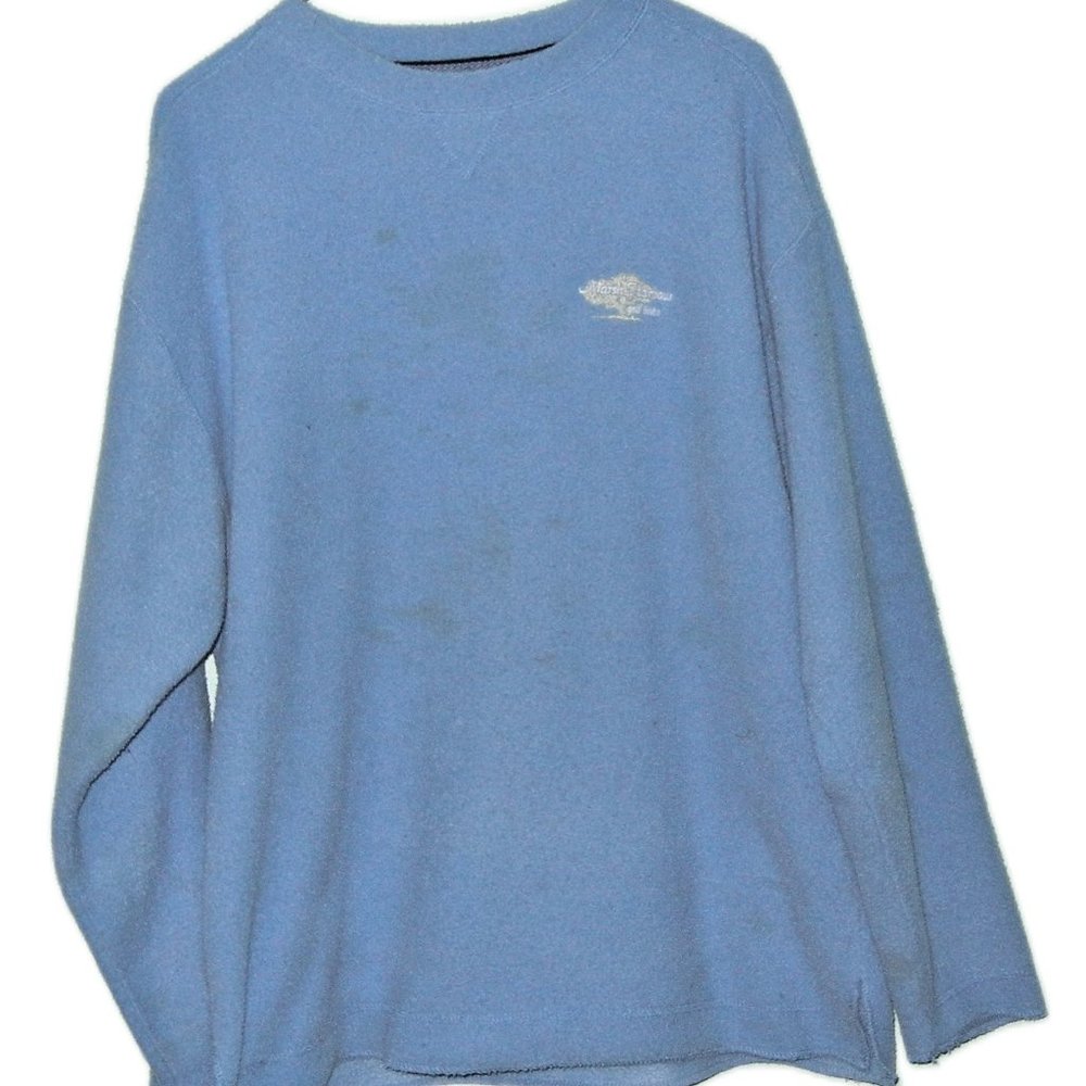 GEAR FOR SPORTS ~ MARSH HARBOR Vintage LS UNISEX Golf Sweatshirt ~ Light Blue
